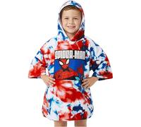 Get Trend Marvel Spiderman Bath Towel with Hood for Kids Teenagers Absorbent Changing Robe Poncho Towel for Swimming Bath Shower Beach Towel Holiday Essentials (Multi Spiderman, 10-13 Years)