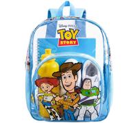 Get Trend Marvel Spiderman | Disney Toy Story | Hot Wheels Boys Clear Backpack for Stadium Events 17in Transparent Bookbag, Blue Toy Story, 17 x 13 x 6 inch, Clear Backpack