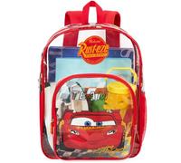 Get Trend Marvel Spiderman | Disney Toy Story | Hot Wheels Boys Clear Backpack for Stadium Events 17in Transparent Bookbag, Red Lightning Mcqueen, 17 x 13 x 6 inch, Clear Backpack
