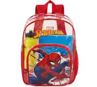 Get Trend Marvel Spiderman | Disney Toy Story | Hot Wheels Boys Clear Backpack for Stadium Events 17in Transparent Bookbag, Red Spiderman, 17 x 13 x 6 inch, Clear Backpack
