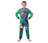 Get Trend Marvel Spiderman Onesie for Boys, All in One Fleece Pyjamas, Hooded Jumpsuit Loungewear, Cosy Warm Nightwear, Gifts for Boys