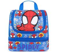 Get Trend Marvel Spidey and his Amazing Friends 3D Kids Insulated Lunch Bag | Dual Compartment Cooler Bag for Lunch Box & Snacks, Food Carrier for Travel, School Supplies Boys Gifts (Multi Spidey)