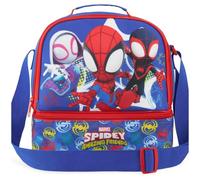 Get Trend Marvel Spidey and his Amazing Friends Kids Insulated Lunch Bag, Dual Compartment Thermal Cooler Bag for Lunch Box & Snacks, Food Carrier for School & Picnics, Boys Gifts (Multi Spidey)