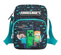 Get Trend Minecraft Boys Crossbody Sling Bag, Adjustable Strap Small Kids Messenger Shoulder Bag Travel Essentials for Phone, Wallet, Holiday & School, Boy Gifts (Blue/Multi Minecraft)