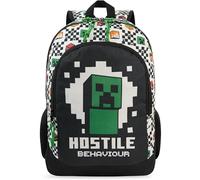 Get Trend Minecraft Boys Large Backpack, 46cm Adjustable Straps School Bag