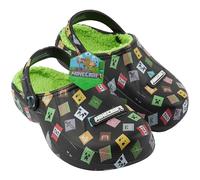 Get Trend Minecraft Clogs for Boys Winter Fleece Lining, Kids Teens Creeper Warm Garden Shoes Slip On Strap, Gamer Gifts (1.5/2.5 UK, Multi Minecraft)