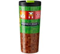 Get Trend Minecraft Insulated Tumbler 425 ml/15oz, Stainless Steel Travel Mug, Flask for Hot & Cold Drinks, Metal Water Bottle, Thermal & Coffee Cup (Multi Minecraft)
