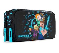 Get Trend Minecraft Pencil Cases with Compartments, Large Capacity Boys Girls Pencil Pen Cases, Lightweight Portable Kids Pen Pouch, School Work Stationary Supplies, Gamer Gifts (Multi Minecraft)