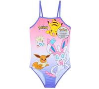 Get Trend Minecraft | Pokemon Girls Swimming Costume Toddlers One Piece Stretchy Swimsuit Comfortable Straps Swimwear for Beach Pool Swimming Holiday Essentials