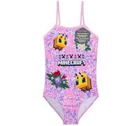 Get Trend Minecraft | Pokemon Girls Swimming Costume Toddlers One Piece Stretchy Swimsuit Comfortable Straps Swimwear for Beach Pool Swimming Holiday Essentials