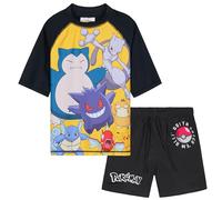 Get Trend Minecraft | Pokemon Swimsuit Set for Boys Teenagers 2 Pcs with Swimming Trunks Boys Rash Vest for Swimming Beach Trip Holiday Essentials
