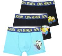 Get Trend Minions Boys Boxer Shorts 4-12 Yrs, 3 Pack Soft Cotton Underwear Trunks, Elasticated & Breathable Kids Boxers Briefs (5-6 Years, Multi Minions)