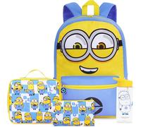 Get Trend Minions Kids Large Backpack 4 Pcs Set, 43cm School Bag