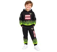 Get Trend Monster Jam Grave Digger 2-Piece Tracksuit Set for Boys, 3-6 Yrs | Officially Licensed Fleece Sweatsuit, Soft Hoodie & Comfy Jogger Sweatpants, Coordinated Outfit for School, Gifts for Boys