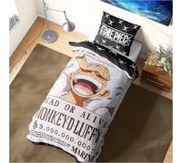 Get Trend One Piece Single Duvet Cover Set for Kids Teens, Reversible Bedding & Pillowcase for Boys & Girls, Bedroom Accessories, Anime Gifts for Boys (Multi One Piece, Single)