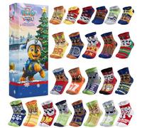 Get Trend Paw Patrol Chase Socks Advent Calendar 2026 for Boys, Size 9-12 | 24 Days Christmas Countdown, Casual Sports Breathable Soft-Knit Socks, Everyday Wear, Xmas Gifts for Boys (Multi Chase)