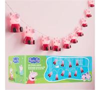 Get Trend Peppa Pig 3D LED String Lights for Girls, Teens & Adults, 10 Pcs | Battery-Powered Figure Fairy Lights for Bedrooms, Dorm & Windows, Room Decor & Indoor Accessories, Girls Gifts