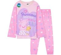 Get Trend Peppa Pig Pyjama Set for Toddlers Girls 1-5 Years, Cute Soft PJs Loungewear, Top & Bottom Nightwear, Gifts for Kids (3-4 Years, Pink Peppa Pig)