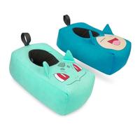 Get Trend Pokemon 3D Slippers for Boys, Slip Resistant Soft Plush Shoes | Bulbasaur, Snorlax, Pikachu, Gengar or Eevee Warm Indoor Slippers, Fluffy Lounging Slip On House Shoes, Footwear Gamer Gifts