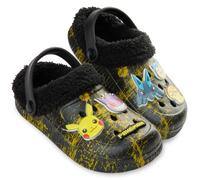 Get Trend Pokemon Boys Clogs with Removable Fleece Lining, UK Size 5-12 | Indoor Outdoor Slip on Mules with Decorative Accents, Lightweight EVA Sandals Sliders, Kids Garden Shoes, Gifts for Boys