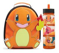 Get Trend Pokemon Charmander 3D Kids Insulated Lunch Bag & Bottle 2 Pcs Set