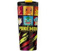 Get Trend Pokemon Insulated Tumbler 425 ml/15oz, Stainless Steel Travel Mug, Flask for Hot & Cold Drinks, Metal Water Bottle, Thermal & Coffee Cup (Multi Pokemon)