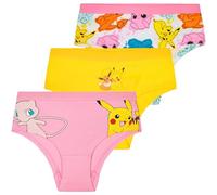 Get Trend Pokemon Knickers for Girls Teens Breathable Panties Pikachu Underwear Pack of 3 Soft Hipster Underpants Anime Gifts (13-14 Years, Multi Pokemon 3 Pack)
