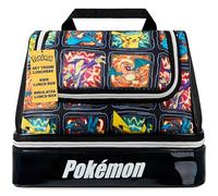 Get Trend Pokemon Lunch Bag for Kids Teens Anime Insulated Lunch Box with Compartments Pikachu Double Decker Snacks Food Carrier for School Travel Picnic Cooler Bag (Multi Pokemon)