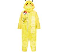 Get Trend Pokemon Puddle Suit for Boys, Hooded Water Resistant Paddle Overalls, Fleece Lining Rain Suit, Pikachu All in One (9-10 Years, Yellow Pikachu)