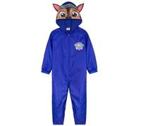 Get Trend Puddle Suit for Boys & Toddlers, Hooded Water Resistant Paddle Overalls Fleece Lining, Rain Suit All in One Raincoat