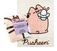 Get Trend Pusheen Fleece Blanket 130x150cm, Super Soft Plush Fleece Throw Blanket, Warm Bed & Sofa Throw, Lightweight & All Season Use, Gifts for Her