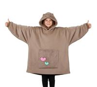 Get Trend Pusheen Oversized Hoodie Girls Teens 6-14 Years, Soft Fleece Blanket Hoodie, Sherpa Lined Hood, Cosy Gifts for Her