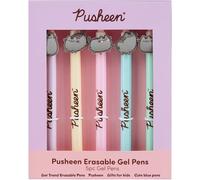 Get Trend Pusheen Pens Set of 5 Erasable Gel Pens Kawaii Cat Office School Supplies Stationery Set Rollerball with Blue Ink Gifts for Girls (Pusheen)