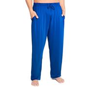 Get Trend Pyjama Pants for Men & Teens M-3XL, Soft Stretchable Lounge Pants Trousers, Breathable PJ Bottoms, Gifts for Him (M, Blue)