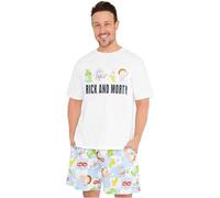 Get Trend Rick and Morty Mens Pyjamas Set Short PJs Nightwear Summer Lounge Set Sleepwear Jammies Funny Gifts for Men (L, Multi Rick and Morty)