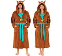 Get Trend Scooby-Doo | McDonald's Fleece Dressing Gown for Men, Loungewear | Soft Hooded 3D Bathrobe with Tie Belt & Pockets, Warm & Comfy Adult Housecoat, Cosy Nightwear Dry Changing Robe, Mens Gifts