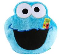 Get Trend Sesame Street Cookie Monster 3D Plush Cushion for Sofa & Bed, Cute Hugging & Cuddle Cushion for Kids Teens & Adults, Plushie Gifts for Her (Blue Cookie Monster, L31.5 x W31)