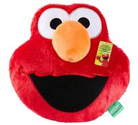 Get Trend Sesame Street Elmo 3D Plush Cushion for Sofa & Bed, Cute Hugging & Cuddle Cushion for Kids Teens & Adults, Bedroom Plushie Gifts for Her (Red Elmo, L31.5 x W31)