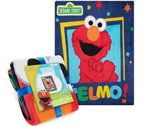 Get Trend Sesame Street Fleece Blanket for Kids 130x150cm, Soft Elmo Throw Blanket for Adults, Cute Bed & Sofa Throw, Gifts for Her (Multi Elmo)