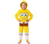 Get Trend Sesame Street | SpongeBob Onesie for Boys, Halloween Costume | Long Sleeved Loungewear Pyjamas, Hooded Nightwear, All in One Jumpsuit for Cosplay, Costume Parties, Halloween Gifts for Boys