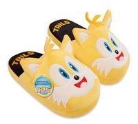Get Trend SONIC THE HEDGEHOG 3D Slippers for Boys UK Size 10.5-1,5, Soft Anti-Slip Indoor & House Slippers, Gifts for Boys (10.5/11.5 UK, Yellow Tails)