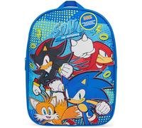 Get Trend SONIC THE HEDGEHOG Backpack Kids Toddlers Rucksack Daypack Nursery Bag Shadow Preschool Primary Travel Bookbag 3+ (Blue Sonic)