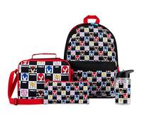Get Trend Sonic THE Hedgehog Backpack Set 4 Pcs Kids with Water Bottle 400ml Pencil Case Insulated Lunch Bag Tweens Knuckles Shadow School Supplies Travel