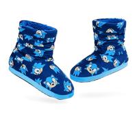 Get Trend Sonic The Hedgehog Boys Slippers Plush Indoor House Shoes Warm Boot Slippers Kids Size 11-1 Non Slip Sole Boys Gifts (Blue, 1/1.5 UK)