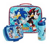Get Trend Sonic THE Hedgehog Insulated Lunch Bag Set for Kids, 3 Pcs BPA Free Lunch Box 420ml Water Bottle with Straw & Food Bag, Travel, Picnic, Nursery & School Supplies (Multi Sonic)
