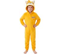 Get Trend Sonic the Hedgehog Onesie for Boys, Loungewear Pjs, 4-10 Years | Long Sleeved Nightwear Sleepsuit Pyjamas, Warm & Cosy Hooded Jumpsuit for Cosplay, & Costume Parties, Gamer Gifts for Boys