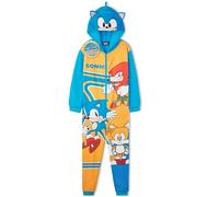 Get Trend SONIC THE HEDGEHOG Onesies for Boys 4-10 Years, Fleece Jumpsuit Pyjamas Loungewear PJs, Gamer Gifts for Boys (4-5 Years, Multi Sonic)
