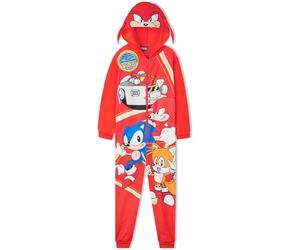 Get Trend SONIC THE HEDGEHOG Onesies for Boys 4-10 Years, Fleece Jumpsuit Pyjamas Loungewear PJs, Gamer Gifts for Boys (5-6 Years, Multi Knuckles)