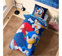 Get Trend SONIC THE HEDGEHOG Single Duvet Cover Set Kids Teens, Bedding & Pillowcase for Boys & Girls, Reversible Bedroom Accessories Gifts for Boys (Blue Sonic)
