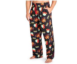 Get Trend South Park Mens Pyjama Bottoms - Comfy PJs Loungewear Trousers (S, Black/Multi)